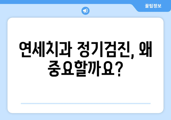 연세치과 정기검진, 이렇게 받으세요| 단계별 가이드 | 치과 검진, 정기 관리, 건강 관리