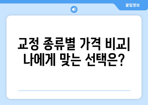 목동 연세바로치과 교정 치료 비용 안내 | 교정 종류별 가격, 비용 할인 정보