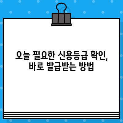 신용 평가 등급 확인서 당일 발급, 이렇게 하면 됩니다! | 신용등급, 확인, 발급, 당일, 방법, 꿀팁