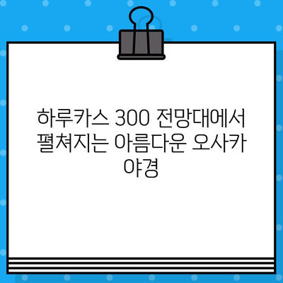 오사카 여행 필수 코스! 하루카스 300 전망대 입장권 예매 & 가는 법 | 일본 여행, 오사카 관광, 전망대, 하루카스 300, 입장권 예매, 교통 정보