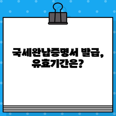 국세완납증명서 발급 완벽 가이드| 필요한 서류부터 발급 방법까지 | 국세청, 세금, 증명서, 온라인 발급