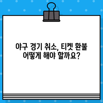 야구 예매 취소 급할 때? 딱 맞는 전문 사이트 5곳 비교분석 | 야구티켓, 예매취소, 환불, 스포츠