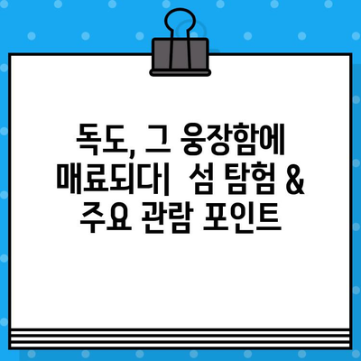 울릉도에서 독도 가는 완벽 가이드| 배편 예매부터 여행 정보까지 | 독도 여행, 울릉도, 배편 예매, 여행 정보, 독도 가는 방법