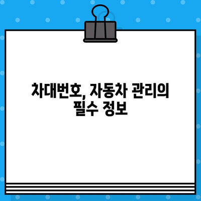 자동차 차대번호 위치| 보안 및 법적 요구 사항 완벽 가이드 | 차량 정보, VIN 번호, 법규, 안전