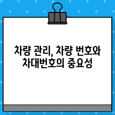 차량 번호 vs 차대번호| 헷갈리는 두 번호, 제대로 알아보기 | 자동차, 차량 정보, 차량 관리