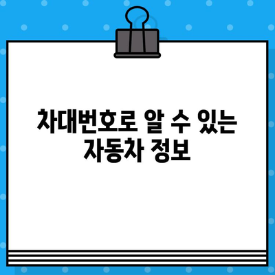 자동차의 주민등록번호| 차대번호, 제대로 이해하고 활용하기 | 차대번호, 자동차 등록, 정보 확인, 차량 관리