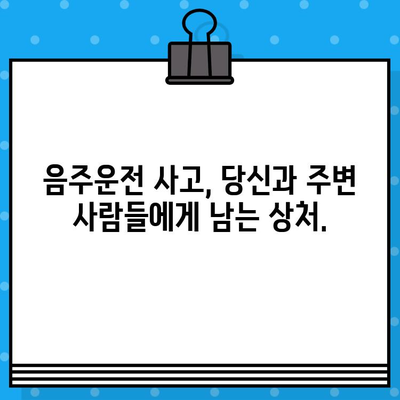 음주 운전 사고| 당신에게 주는 심각한 영향과 처벌의 현실 | 음주운전, 교통사고, 벌금, 면허취소, 형사처벌