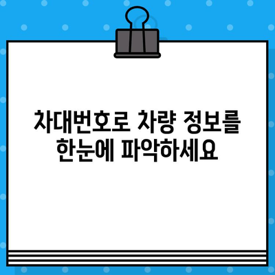 자동차 차대번호 완벽 해독| 위치 찾기부터 정보까지 | 차량 정보, VIN, 차대번호 해설, 자동차