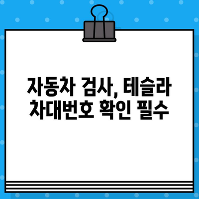 테슬라 차대번호 문제| 자동차 검사 완벽 가이드 | 테슬라, 차량 검사, 차대번호, 문제 해결