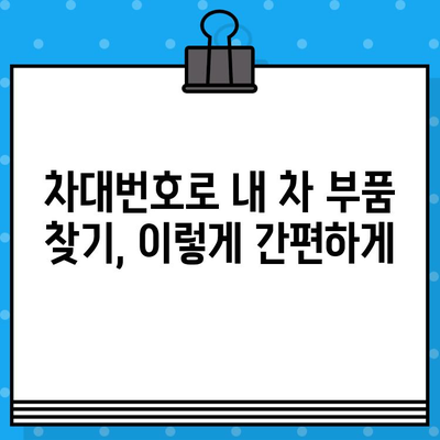 차량 부품 조회, 이제 차대번호로 쉽게! | 차량 부품, 조회, 차대번호, 정비, 자동차