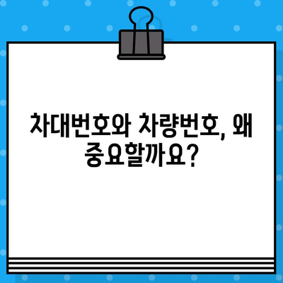 자동차 차대번호 vs 차량번호| 헷갈리는 두 번호, 제대로 알아보기 | 차량 정보, 차량 등록, 차대번호, 차량번호