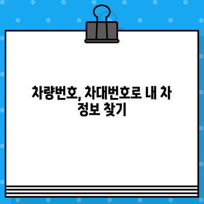 차량번호와 차대번호로 차량 정보 알아내는 방법 | 자동차 정보 조회, 차량 조회, 차량번호 조회, 차대번호 조회