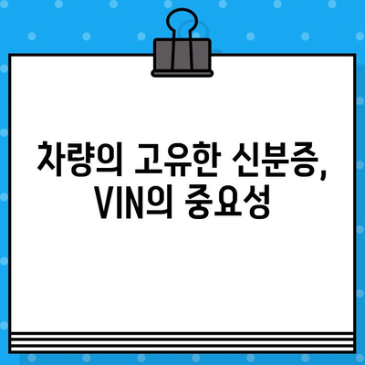 자동차 차대번호, 숨겨진 비밀을 밝히다| 중요성과 의미 완벽 해설 | 차량 정보, 식별, 역사, VIN