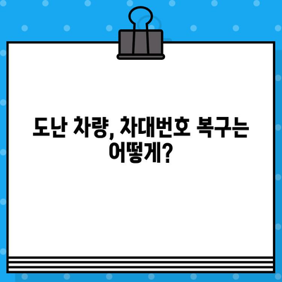 분실/도난 차량, 차대번호 복구부터 재등록까지 완벽 가이드 | 차량 도난, 차대번호 분실, 차량 등록 절차, 필요 서류