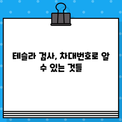 테슬라 자동차 검사, 차대번호가 숨기고 있는 이야기 | 테슬라, 자동차 검사, 차대번호, 숨은 이슈