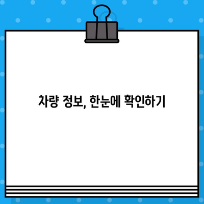 차량의 비밀번호, 차대번호 완벽 이해하기 | 차대번호 정보, 차량 정보 확인, 차량 조회