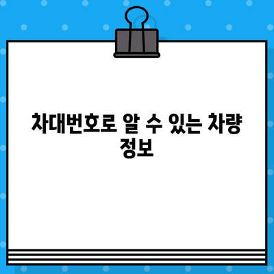 자동차 차대번호로 알 수 있는 모든 것| 정체성, 조회 방법, 활용 가이드 | 차량 정보, 차대번호 해독, 자동차 관리