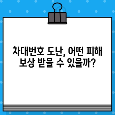 차대번호 도난 당했을 때, 보험 청구는 어떻게? | 자동차 보험, 절차, 주의 사항, 피해 보상