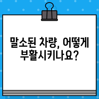 분실·도난 말소 차량 부활 및 신규 등록, 차대번호 표기| 완벽 가이드 | 자동차 등록, 차량 부활, 차대번호