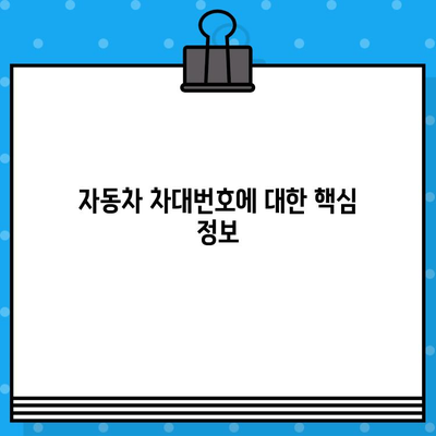 자동차 차대번호| 위치, 의미, 조회 방법 | 차량 정보, 번호판, VIN