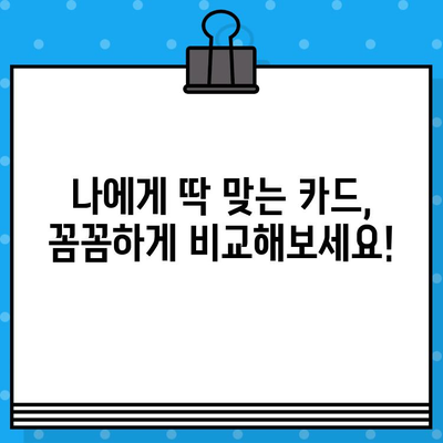 개인 신용카드 발급 비용 줄이는 꿀팁! | 신용카드 발급, 비용 절감, 카드 비교, 혜택