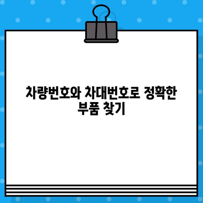 차량번호 & 차대번호로 부품 찾기| 혼란 해결 & 똑똑한 조회 방법 | 자동차 부품, 정비, 쇼핑