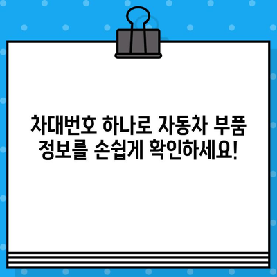 차대번호로 부품 찾기| 쉽고 빠르게 해결하는 꿀팁 | 자동차 부품, 조회 방법, 온라인 서비스