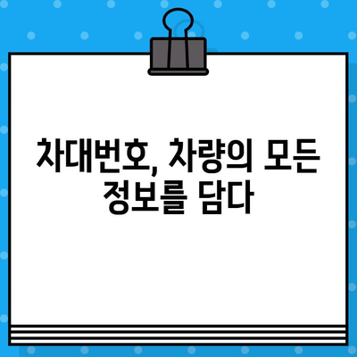 차량 추적의 비밀 열쇠| 차대번호 활용 가이드 | 차량 추적, 차량 정보, 차량 조회