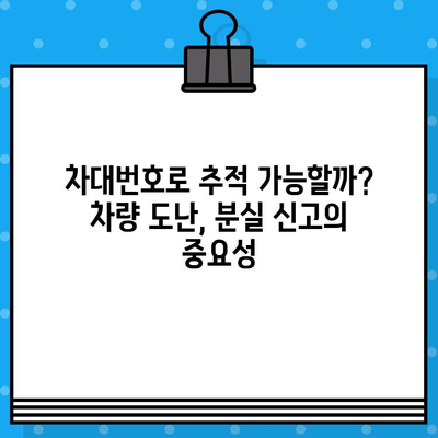 자동차 분실 후 차대번호 처리| 내 차 찾기 위한 5단계 가이드 | 차량 도난, 분실 신고, 보험 처리, 경찰 신고