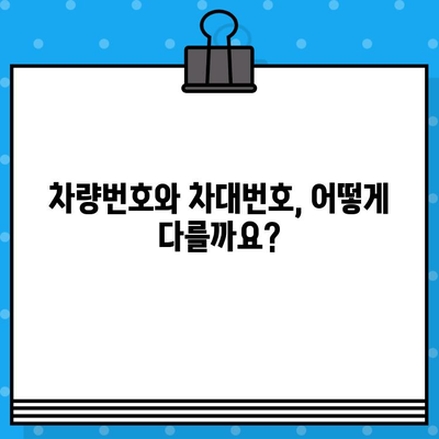 차량번호 vs 차대번호| 둘의 차이점과 간편 조회 방법 알아보기 | 자동차 정보, 차량 조회, 번호판