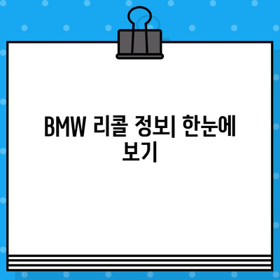 BMW 리콜 확인| 차대번호로 간편하게 내 차량 확인 | 리콜 정보, 안전 점검, 차량 조회