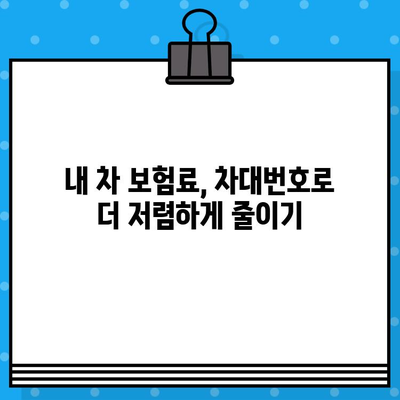 차대번호로 알아보는 내 차 보험료 할인 꿀팁 | 자동차 보험, 할인율 계산, 보험료 절약