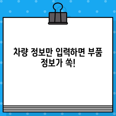 차량번호와 차대번호로 부품 찾기| 간편 조회 가이드 | 자동차 부품, 정비, 온라인 조회