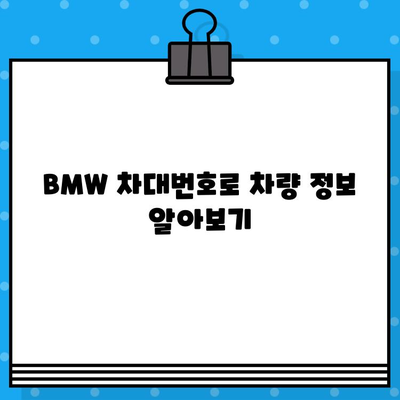 BMW 차대번호로 생산 정보 알아내기| 조회 방법 & 생산일 확인 | 차량 정보, 차대번호 해독, 생산 연월