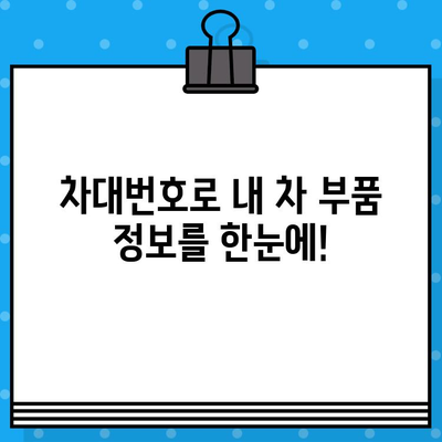 차대번호로 자동차 부품 찾기| 상세 정보 & 조회 방법 총정리 | 자동차 부품, 정비, 차량 관리, 온라인 조회