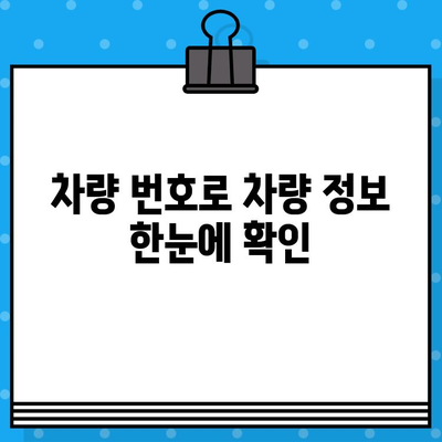 차량 번호, 차대번호로 쉽게 찾기! | 차량 조회, 자동차 번호판, 차량 정보