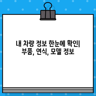 차량 부품 조회, 차대번호로 쉽게 찾는 방법 | 부품 정보,  차량 정보,  온라인 조회