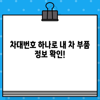 차량 부품 조회, 차대번호로 간편하게! | 자동차 부품 찾기, 차대번호 활용, 온라인 부품 검색