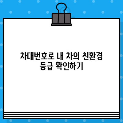 차대번호로 알아보는 차량 환경 친화성 및 관련 규제 | 친환경 자동차, 배출가스, 연비, 규정, 정보