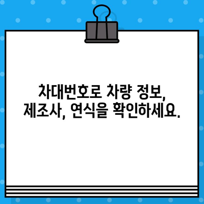 차량 소유권 베일 벗기기| 차대번호로 알 수 있는 모든 것 | 차량 정보, 차대번호 해석, 자동차 소유권 확인