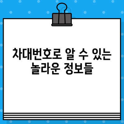 차대번호로 알 수 있는 모든 것| 차량 정보 완벽 가이드 | 차량 정보, 차대번호 해석, 자동차 정보