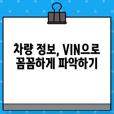 차량 정보 한눈에 파악! 차대번호 조회 방법 & 위치 확인 가이드 | 자동차, 차량 정보, VIN, 차량 조회