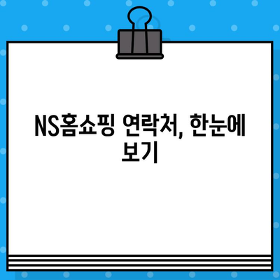 NS홈쇼핑 상품 환불| 고객센터 연락 방법 & 절차 가이드 | 환불, 교환, A/S, 문의, 연락처