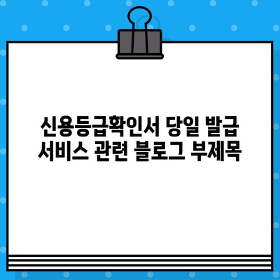 신용평가등급확인서 당일 발급 서비스| 빠르고 간편하게 내 신용등급 확인하세요 | 신용등급 확인, 당일 발급, 신용평가