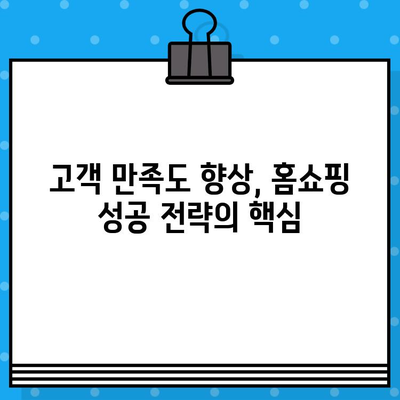 홈쇼핑 고객 불만, 기업 성과에 어떤 영향을 미칠까? | 고객 만족도, 매출 감소, 이미지 손상, 해결 방안