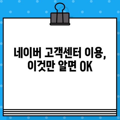 네이버 고객센터 전화번호, 상담원 연결, 톡톡 문의 방법| 빠르고 쉬운 해결책 | 네이버 고객센터, 전화, 상담, 톡톡, 문의