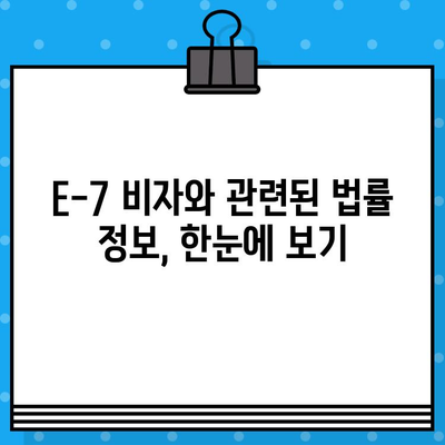 특정활동 E-7 비자 발급으로 외국인 채용하기| 가이드 & 팁 | E-7 비자, 외국인 고용, 국내 채용, 법률 정보