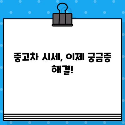 차량번호로 중고차 평균 시세 확인하기 | 중고차 가격, 시세 조회, 차량 정보