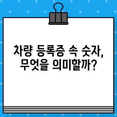 차량 등록증 속 숫자, 차대번호와 형식차량번호 비교 분석 | 자동차, 차량 정보, 차량 식별