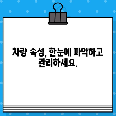 차량 정보 완벽 분석! 차대번호로 속성과 위치 파악하기 | 차량 조회, 자동차 정보, 차량 관리